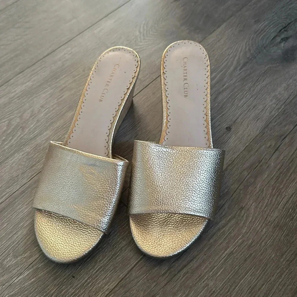 Charter Club Wedge Sandal Size 8 - Picture 2 of 5